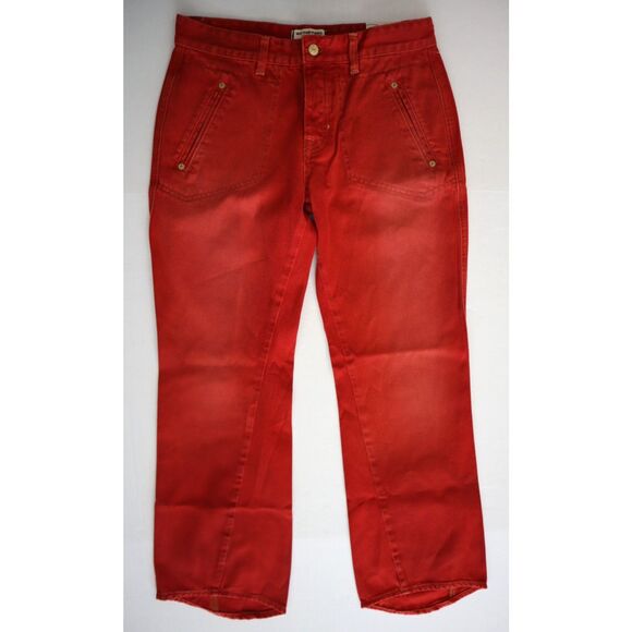 We The Free x FP OB2152895 Women Sz 29 Red Carnivale Low Rise Bootcut Jeans - Picture 1 of 10